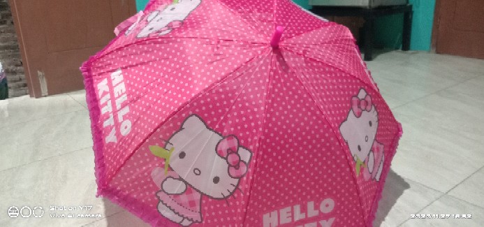 Promo Payung Anak Karakter Hello Kitty Pink