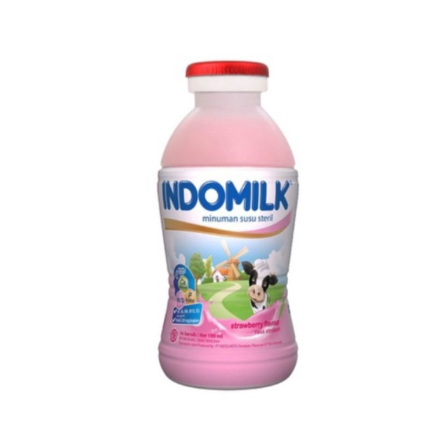 

indomilk strowberry botol 190 ml