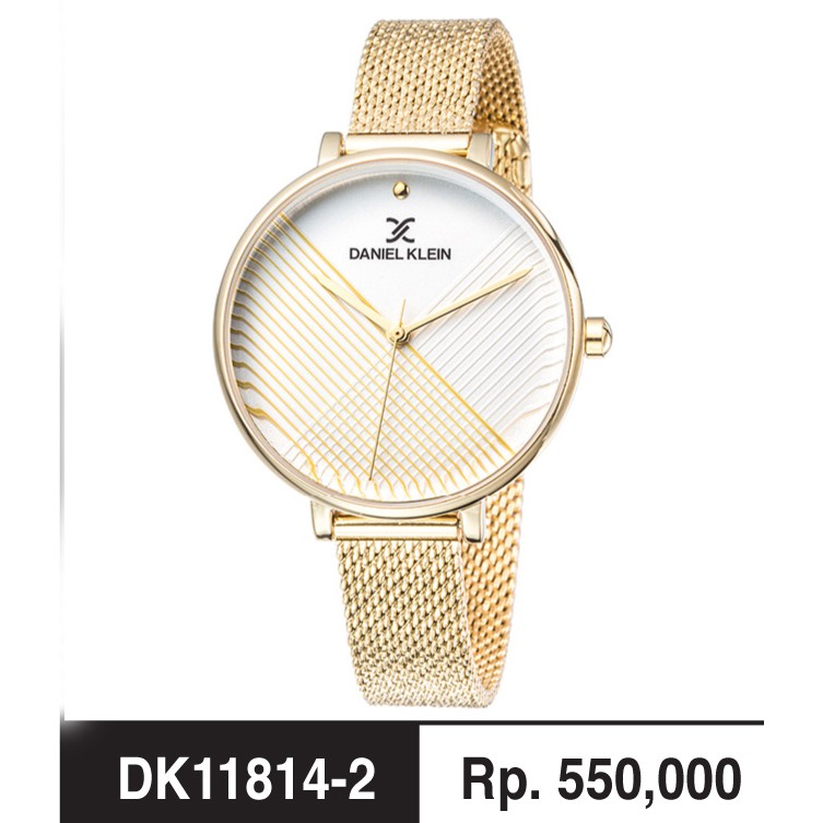 Daniel Klein DK11814-2 Gold Jam Tangan Wanita Original Fashion Wanita