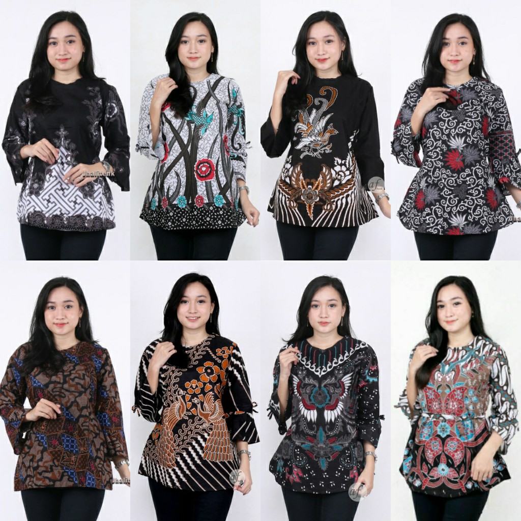 Batik Dolby Dolbi Dobby Doby Tenun Sutra Tulis Katun ATBM Baron ATASAN BATIK WANITA sogan SRG308