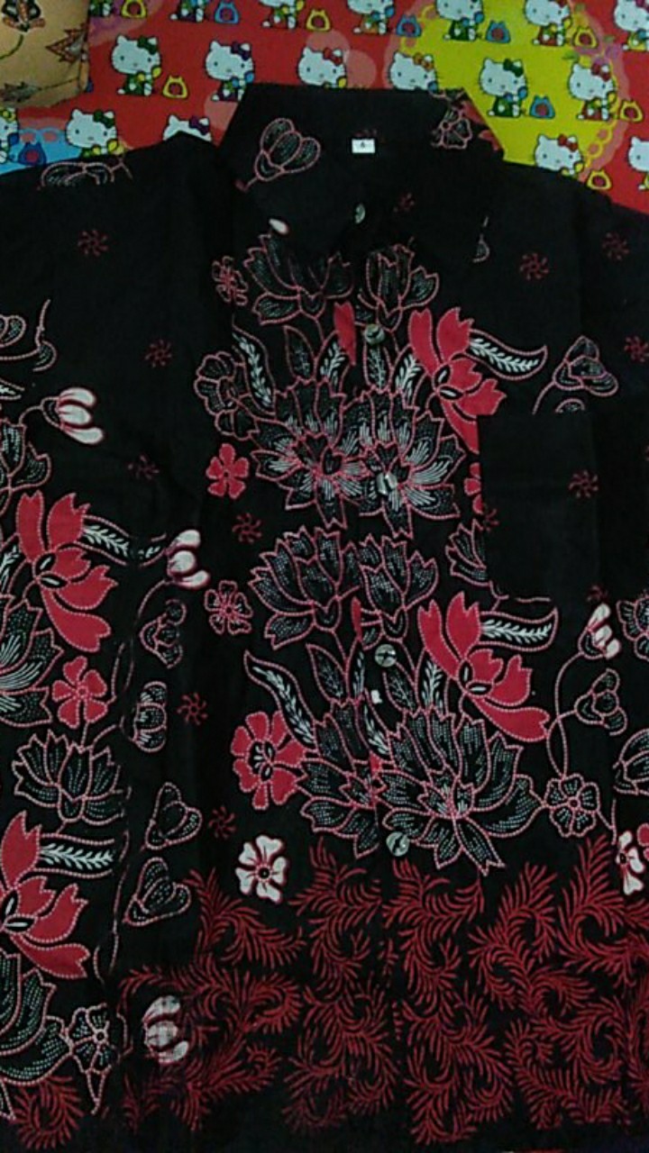 Batikcouple Keluarga Sania Ruffle Ori Ndoro Jowi Dnt Batik Couple Keluarga Motif Sakura Merah