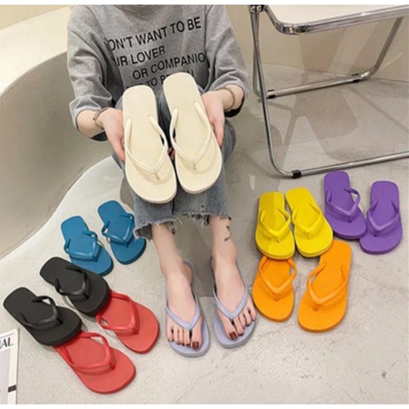 (SD7) Sandal Polos Casual Bahan Spons Murah Meriah Sandal Jepit