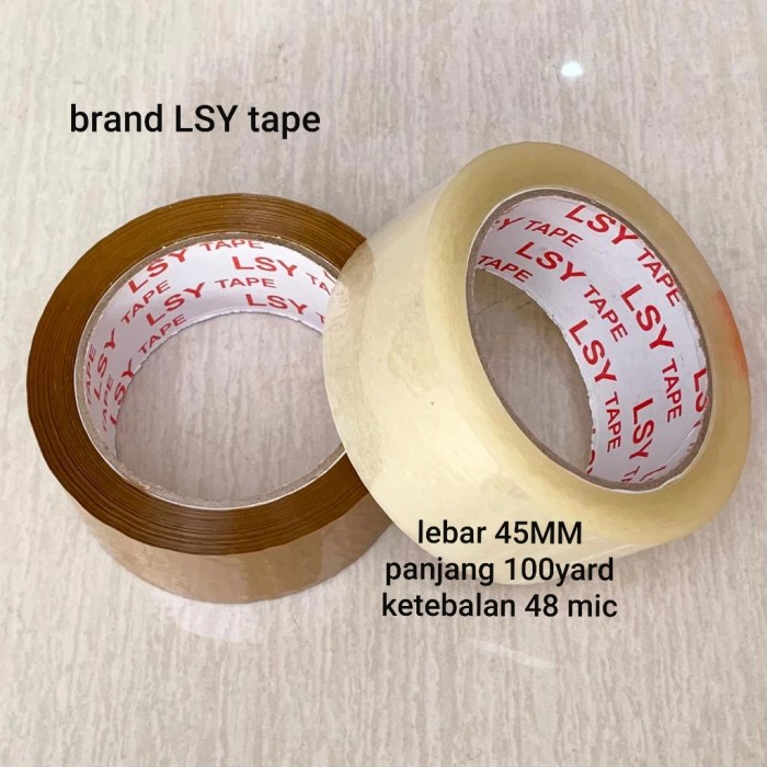 

PEREKAT-PENGIKAT- LAKBAN BENING / COKLAT 100 YARD FULL KETEBALAN 48 MICRON - COKELAT -PENGIKAT-
