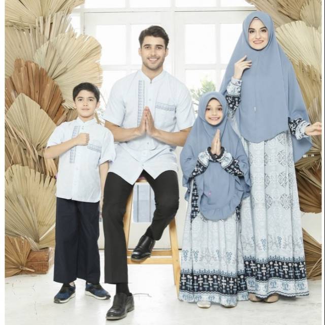 COD  sarimbit rauna rk 157/ baju muslim keluarga/ baju muslim couple/ sarimbit keluarga