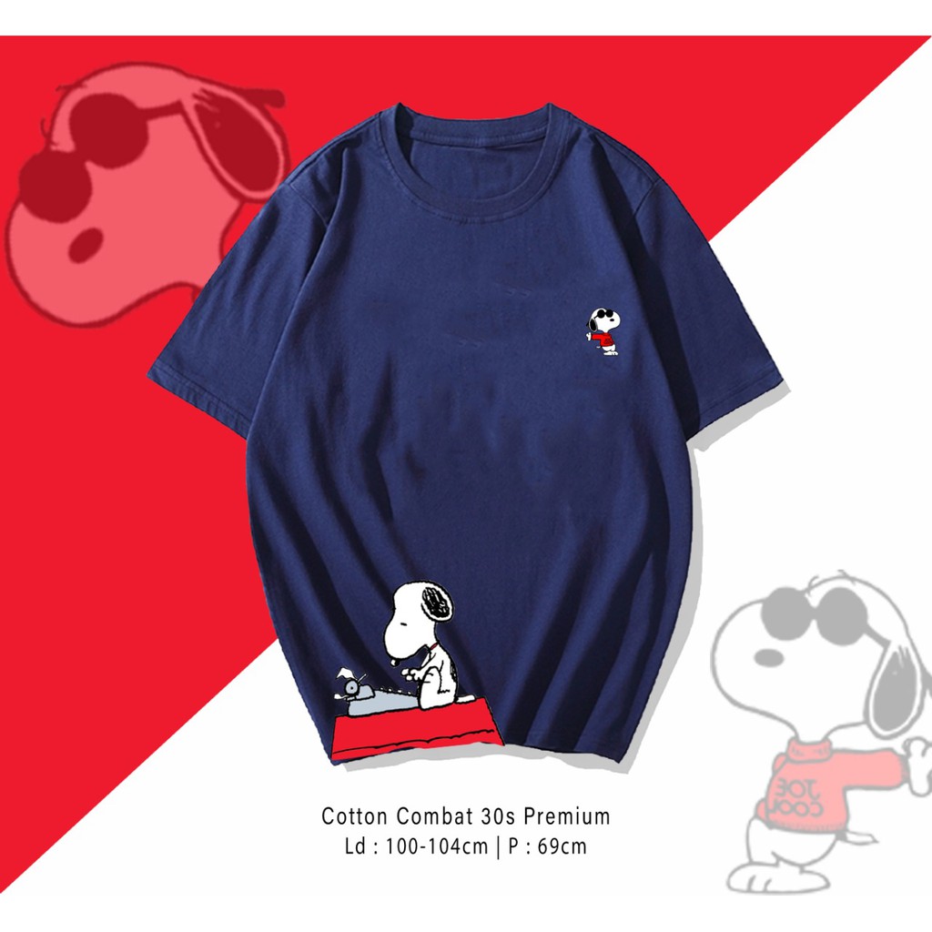 SNOOPY TIK / TERMURAH TIKUS LUCU CARTOON KAOS DESIGN PREMIUM / RESELLER VERY WELCOME