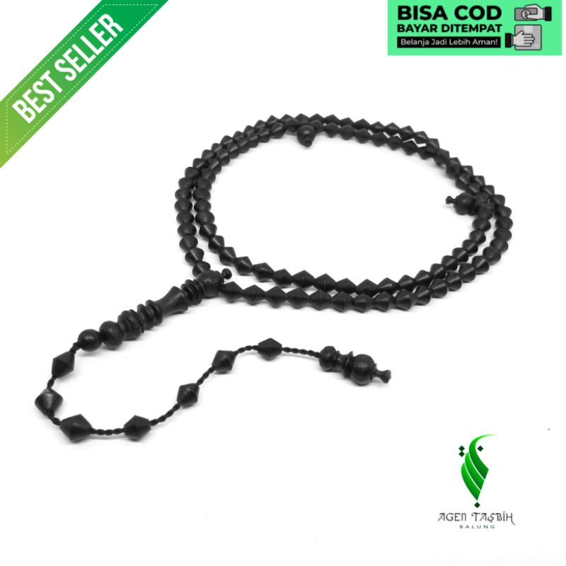 Tasbih Kayu Galih Motif Wajik Size 6mm 99 Butir ORIGINAL!!