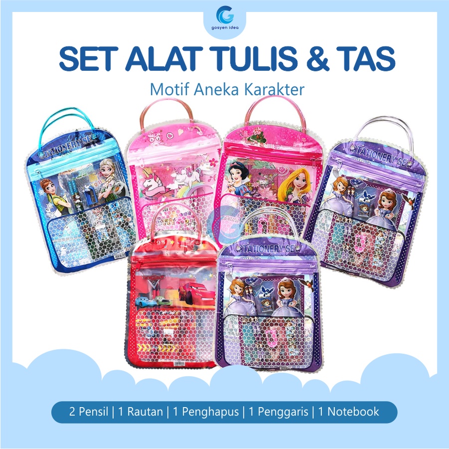 

Set Alat Tulis Anak Karakter Model Tas