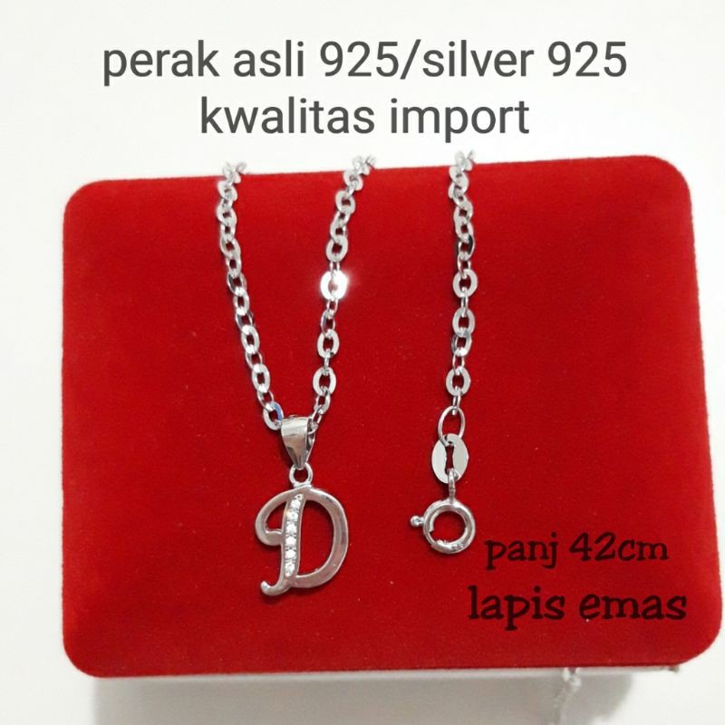 KALUNG/KALUNG HURUF/KALUNG ABJAD/KALUNG PERAK/PERAK ASLI/KALUNG SILVER 925/KALUNG WANITA