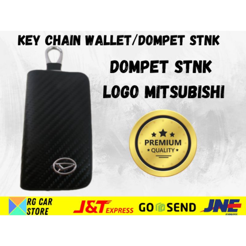 DOMPET STNK/KEY CHAIN WALLET MOTIF CARBON BERKUALITAS TINGGI