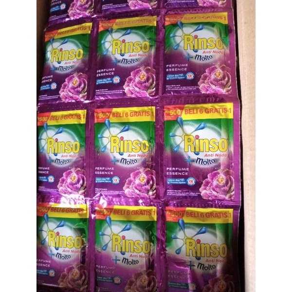 Rinso Cair Renceng 500, 36 Sachet / 18 Ml