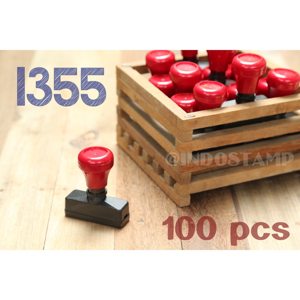 

gagang stempel 1355 100pcs flash stamp 13mm 55mm original indostamp murah
