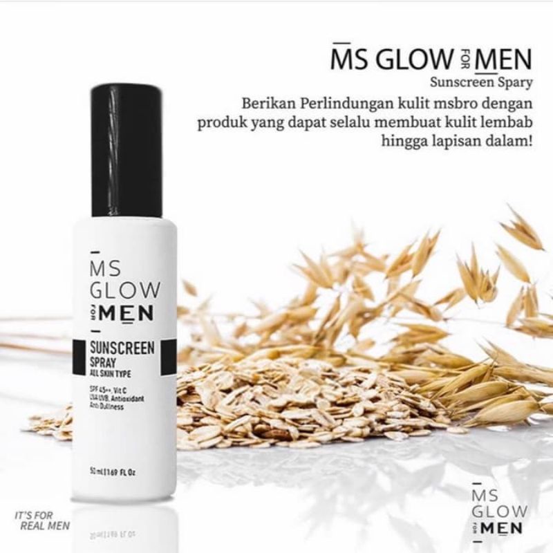 SUNSCREEN SPRAY MS GLOW FOR MEN