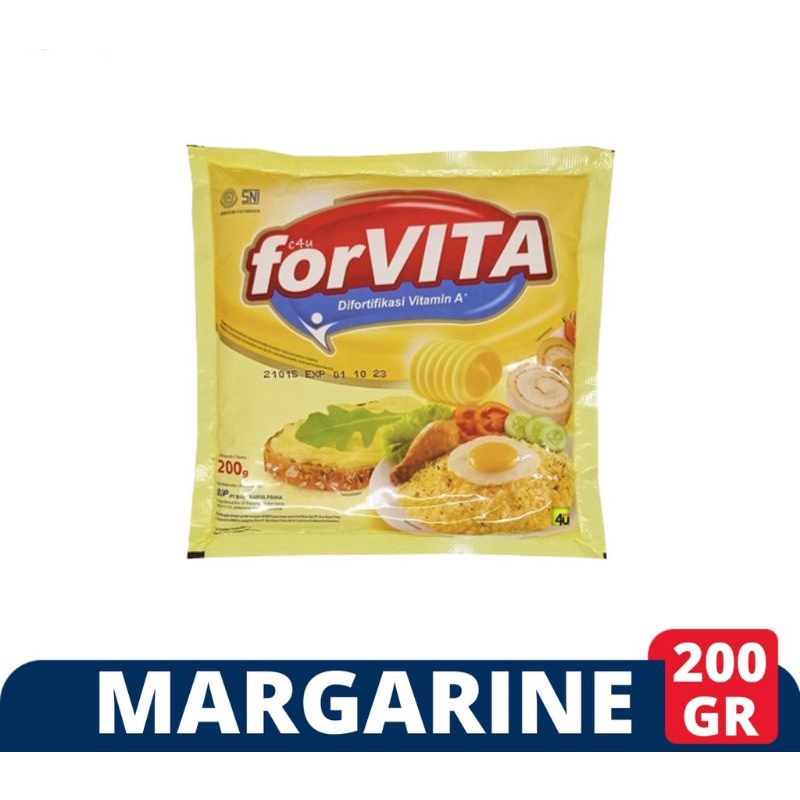 

margarin FORVITA PALMIA margarine kue serbaguna sachet 200gr