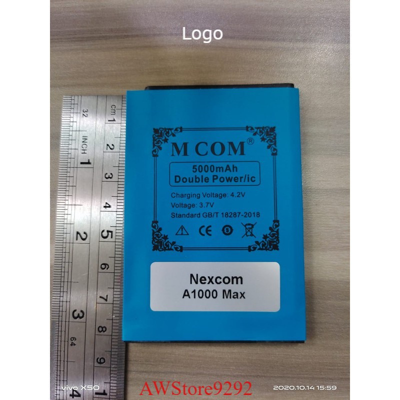 Mcom Battery Batre Baterai Double Power Mcom Nexcom A1000 Max