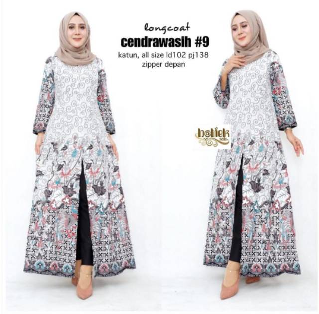 Long coat cendrawasih