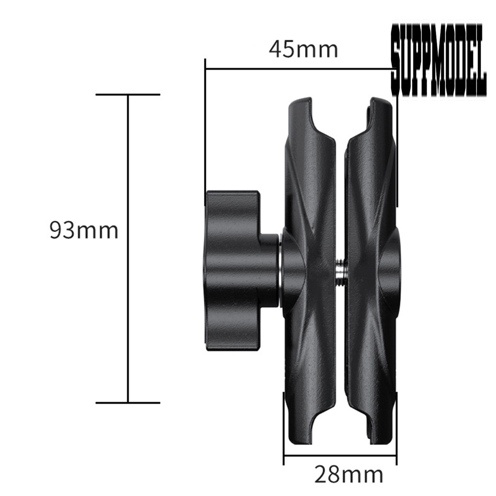 1 Set Bracket Holder Handphone Bentuk X 4 Cakar Rotasi 360 Derajat Bahan Aluminum Alloy Anti Air Untuk Motor