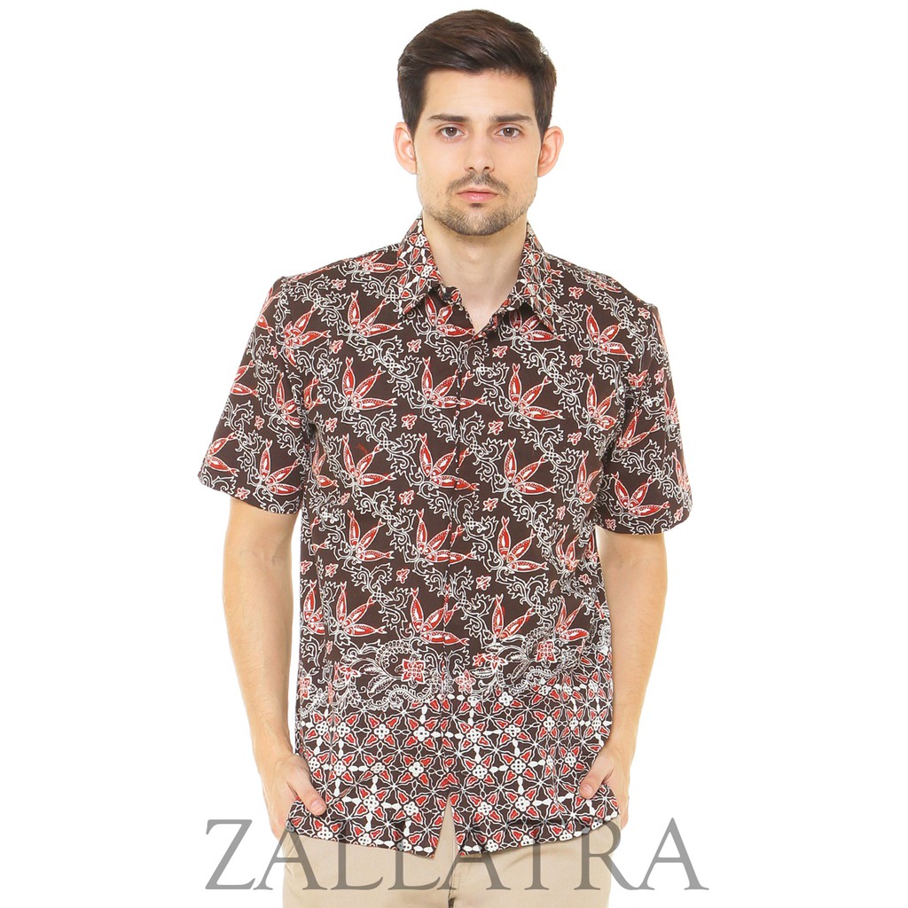 Model Baju Batik Pria Cap Asli Jambi Berkualitas - Zallatra C8