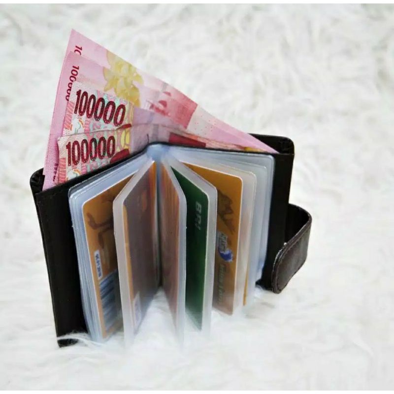 DOMPET KARTU LV DOMPET KARTU WANITA PRIA KANCING CARD FASHION DOMPET LIPAT TEMPAT KARTU DAN ADA TEMPAT UANG