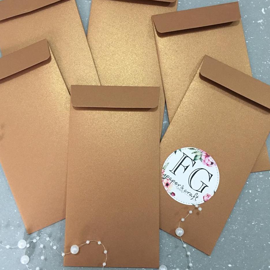 

(PRODUK RKL0O) Amplop Uang 6pcs Premium, Angpau Polos 9x17cm by fgpaper