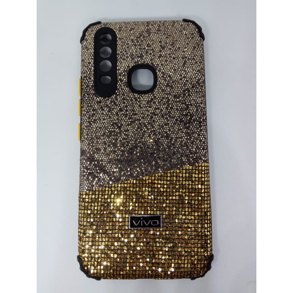 Casing Glitter Disco Vivo Y17/Y15/Y12/Y12i/Y11 Glamor Bling Bling Disko Weika COD