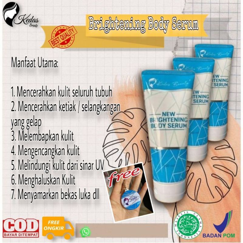 BODY SERUM KEDAS BEAUTY (ORIGINAL 100%) TIDAK ORI UANG KEMBALI-3