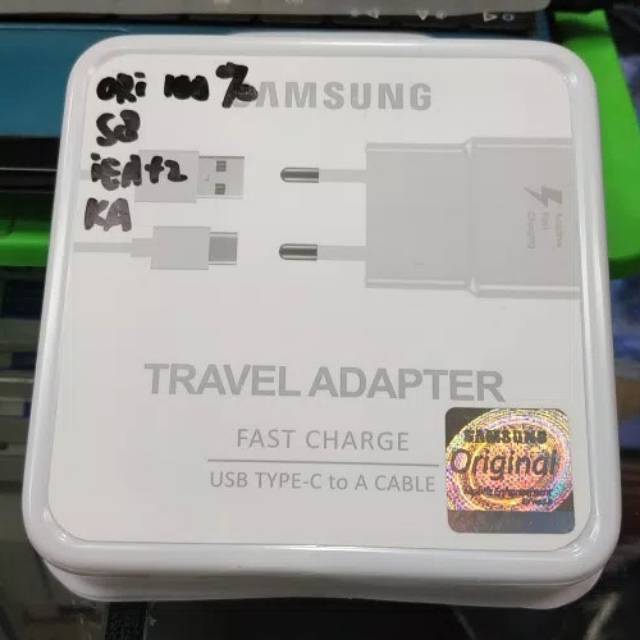 Charger samsung s8 s8+ note 8 type c original 100% casan samsung original 100% fast charging