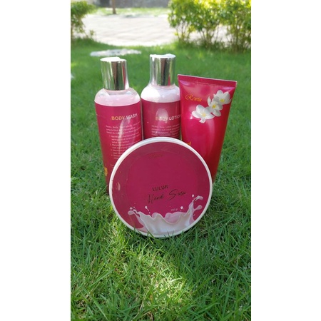 Paket Rewiu Body Care Body Wash & Lotion Scrub dan Peeling Gel Mencerahkan Tubuh BPOM