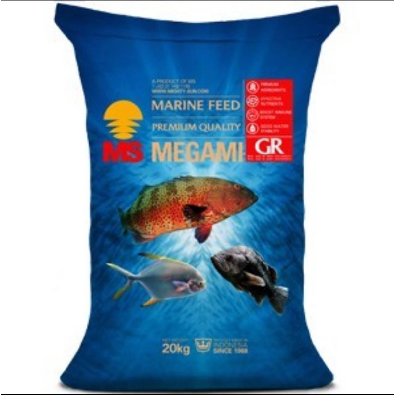 pakan/pelet ikan predator megami