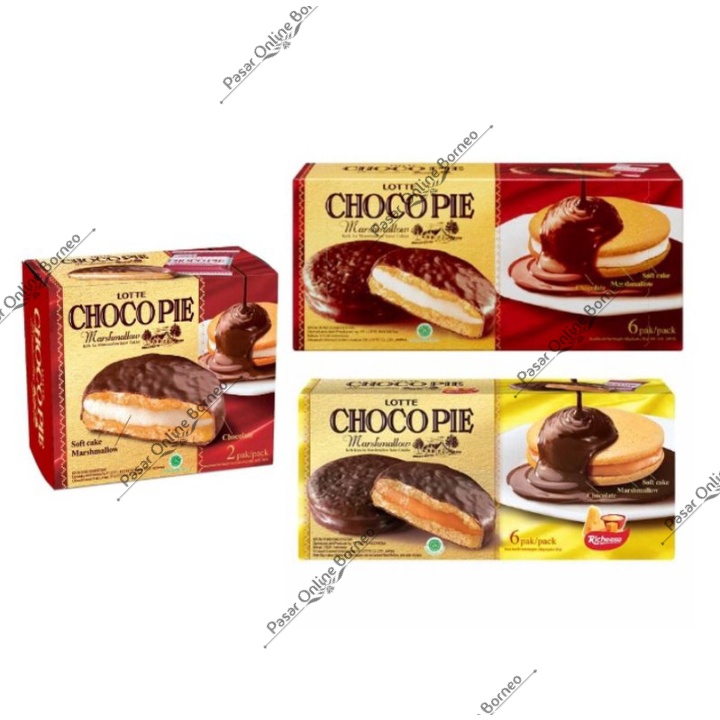 Lotte Choco Pie Marshmallow Cokelat Keju