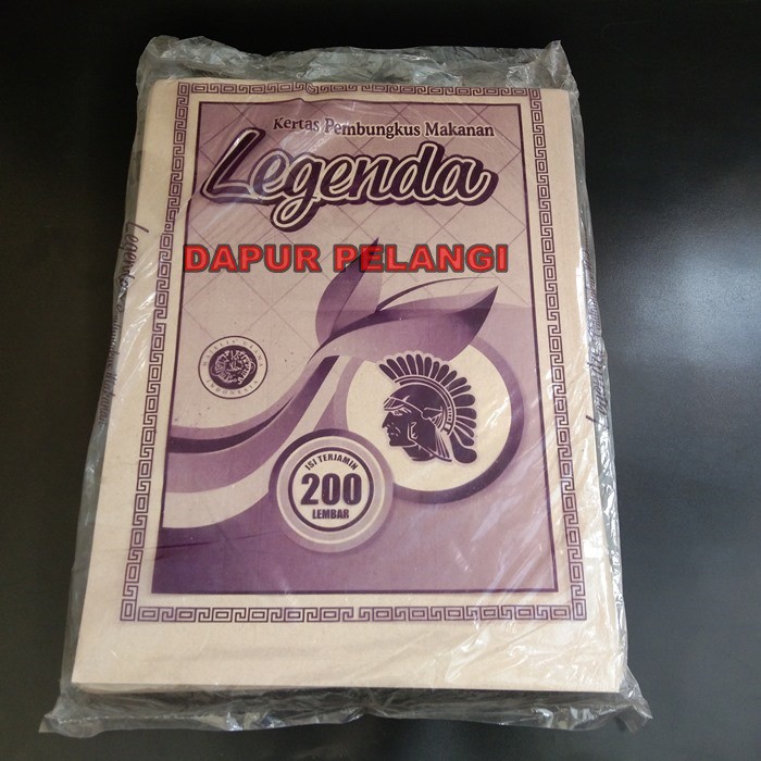 

Kertas Nasi Legenda Ungu (28x38) / Kertas Pembungkus Nasi isi 200Lembar