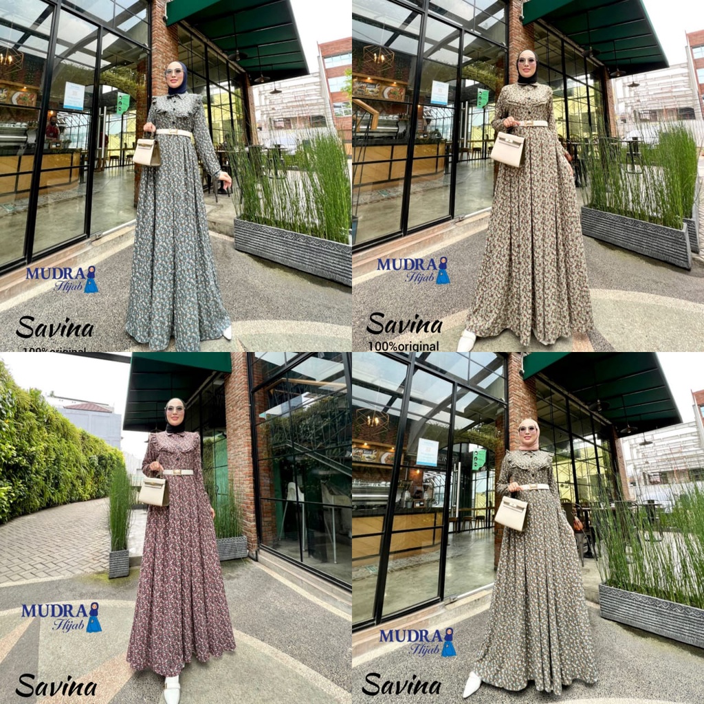 GAMIS PESTA TERBARU SAVINA SYAR'I ORI BY MUDRA HIJAB