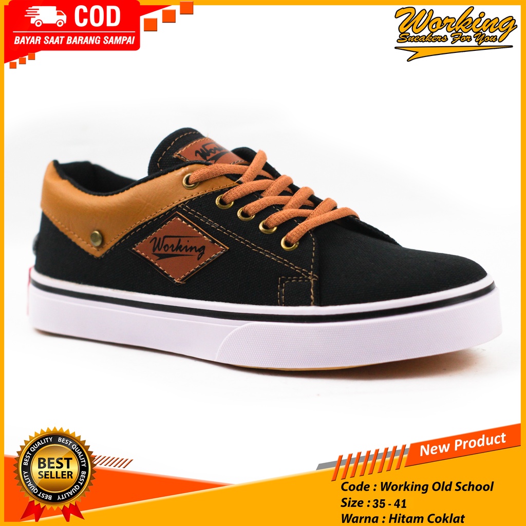 Sepatu Anak Sekolah Working Old School Size 36-41