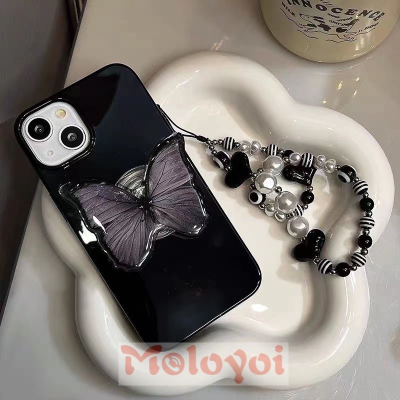 Casing IPhone 14 11 13 12 Pro Max 7Plus 8Plus XR 7 8 X XS Max Motif Butterfly Shockproof