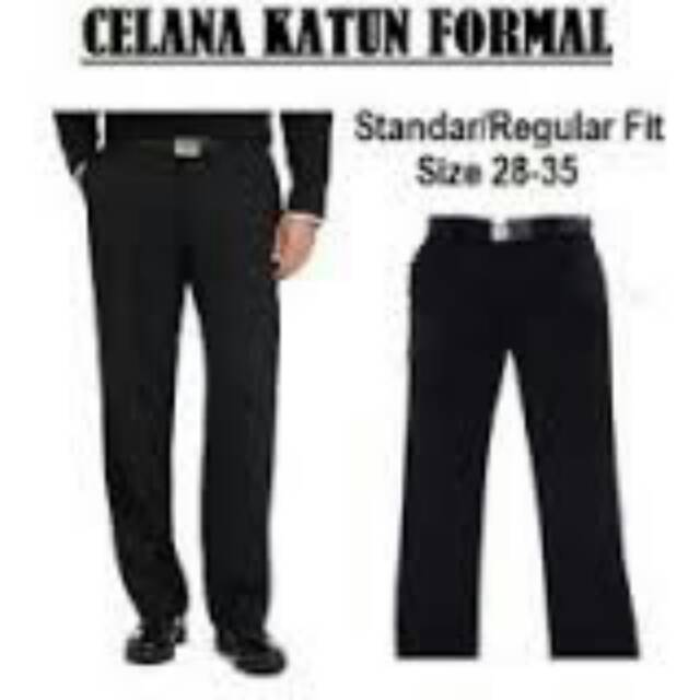 Celana formal pria regular fit