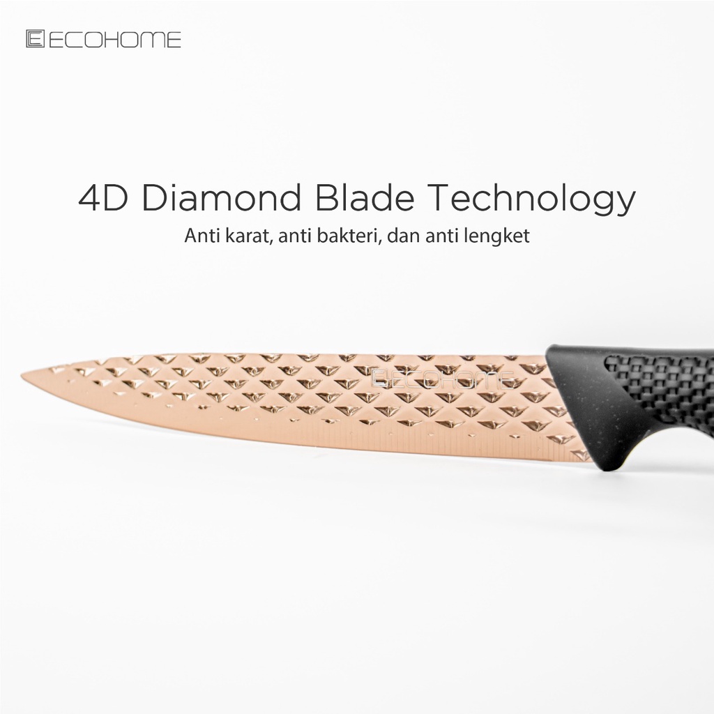 Pisau Set Ecohome 4D Diamond Blade Tech - Knife Set Ecohome