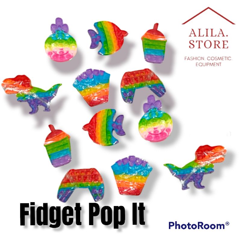 POP IT MAINAN ANAK VIRAL | DIAMETER 11-12 CM-Random acak