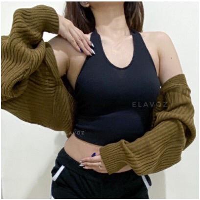 Cardigan Crop Oversize Bolero Rajut Wanita