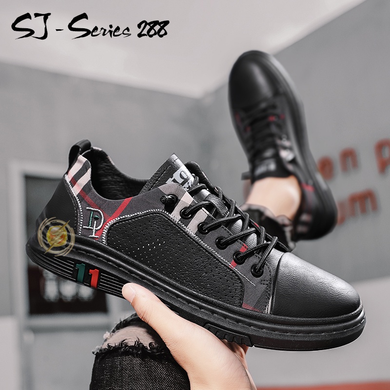 [NOOS] Sepatu Pria Sneakers Trendy Bermotif buat Hangout Kualitas Import Premium -288