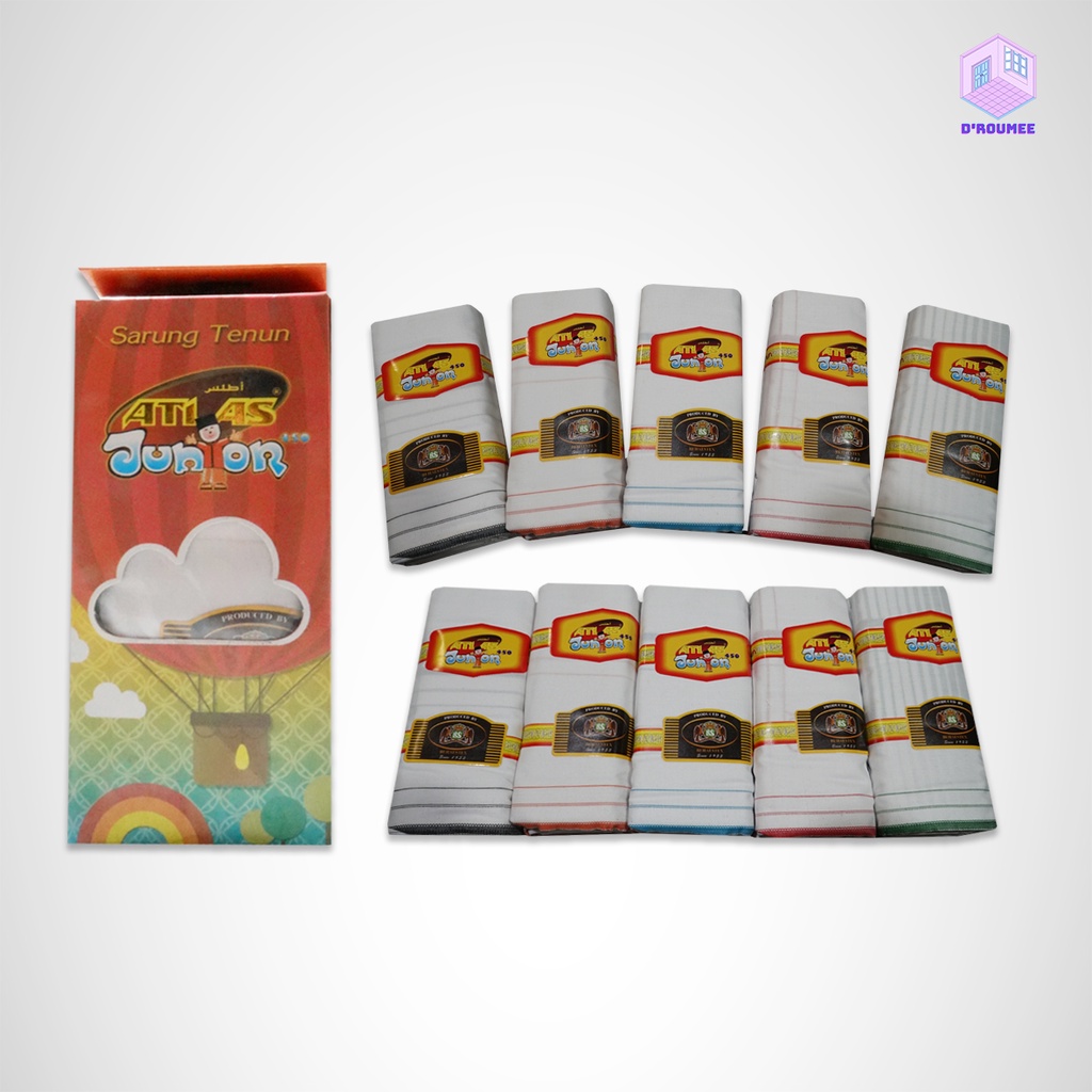 Sarung Anak Atlas Junior Putih