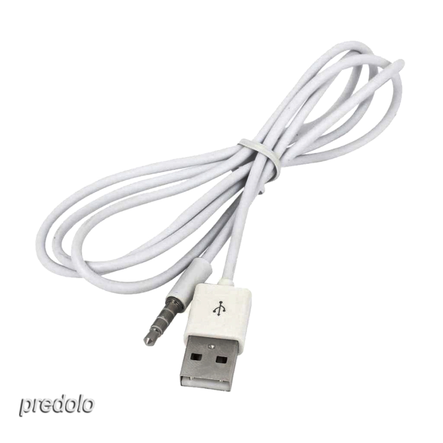 3.5mm AUX Audio Plug Jack to USB 2.0 Male Converter Cable Data Cable