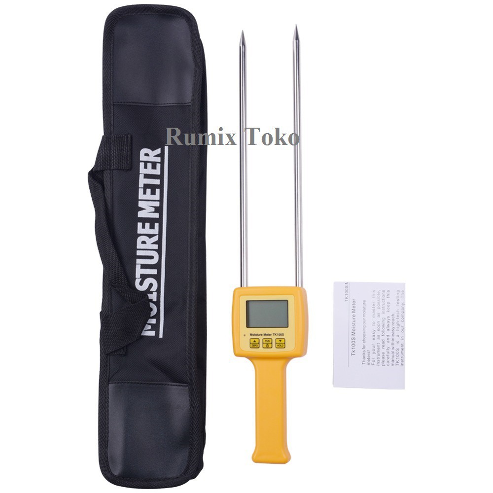 TK100S Digital Grain Moisture Meter Pengukur Kadar Air Untuk BijiBubuk Alat Ukur Kelembaban Beras