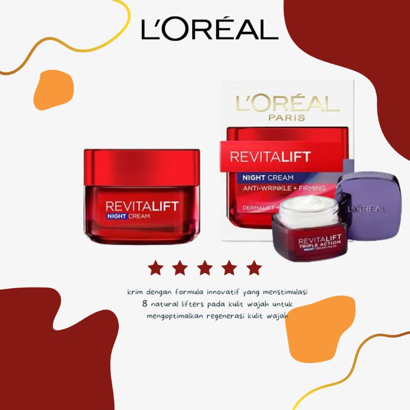 Loreal Dex Revitalift Night Cream Dermalift