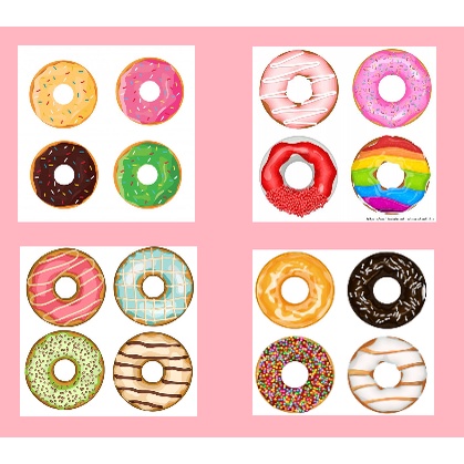 

sticker donat lucu | sticker buku | sticker hp