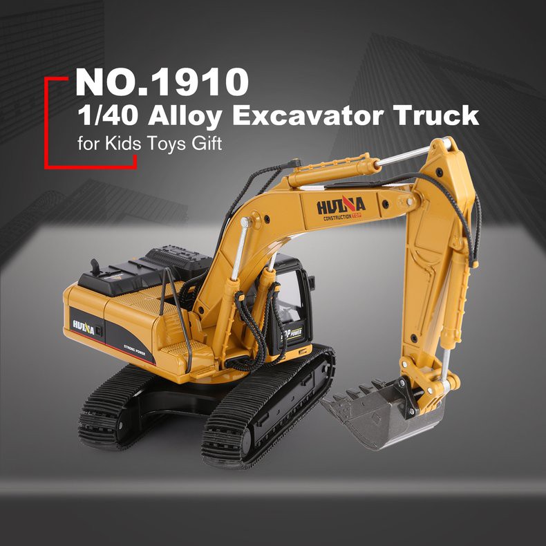 Huina 1910 1910-2 Diecast Excavator Scale 1:40 Die-cast Metal 1910 - 2