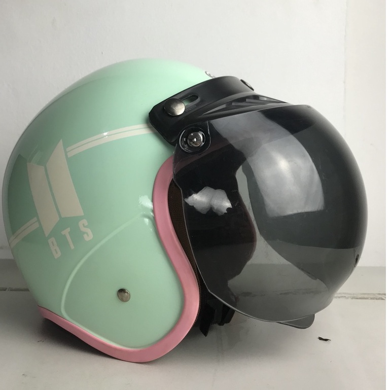 Promo Helm Bogo Wanita Dewasa Kekinian Motor SNI Helem Retro