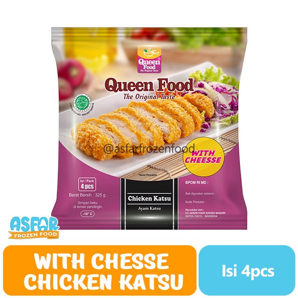 

Queen Food With Chesse Chicken Katsu Isi 4 PCS