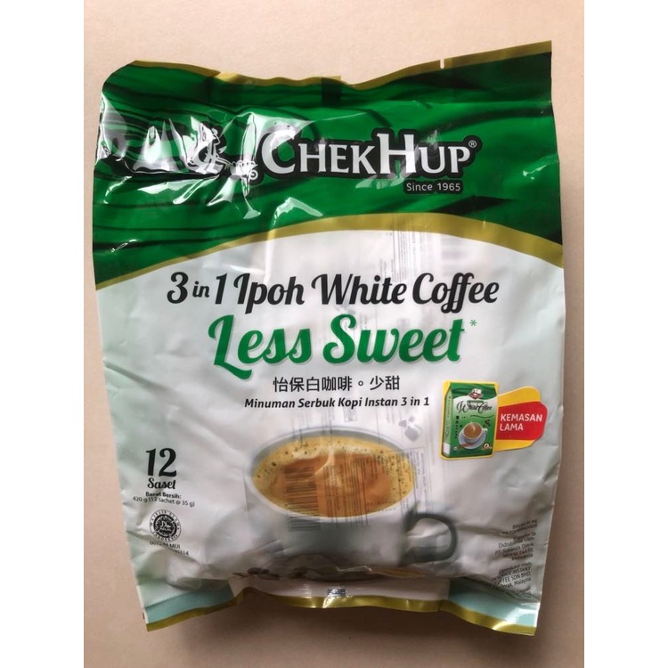 Chekhup White Coffee Less Sweet/ Chek Hup/ Isntant Coffee 420g