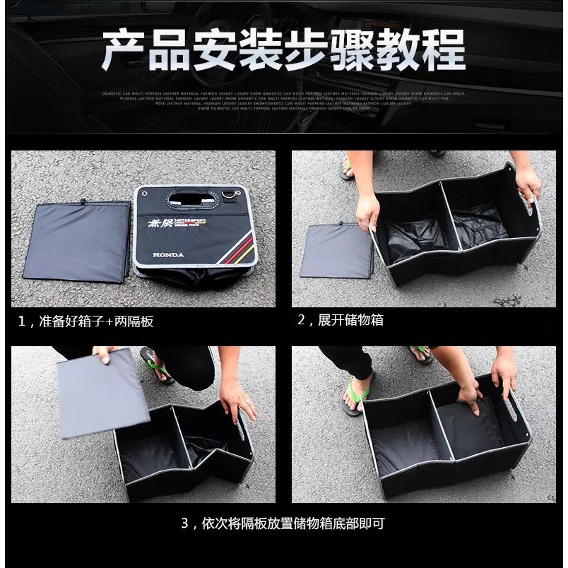 Tas Penyimpanan Bagasi Mobil Lipat Kotak Hitam Alat Makanan Mainan Barang Organizer For LEXUS ES RX IS UX LX NX LS CT GS GS RC