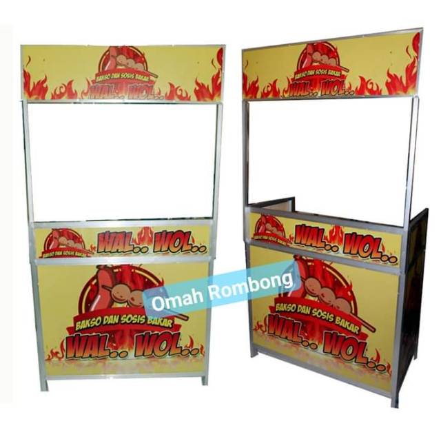 rombong portable rombong lipat event desk rombong aluminium booth portable meja lipat