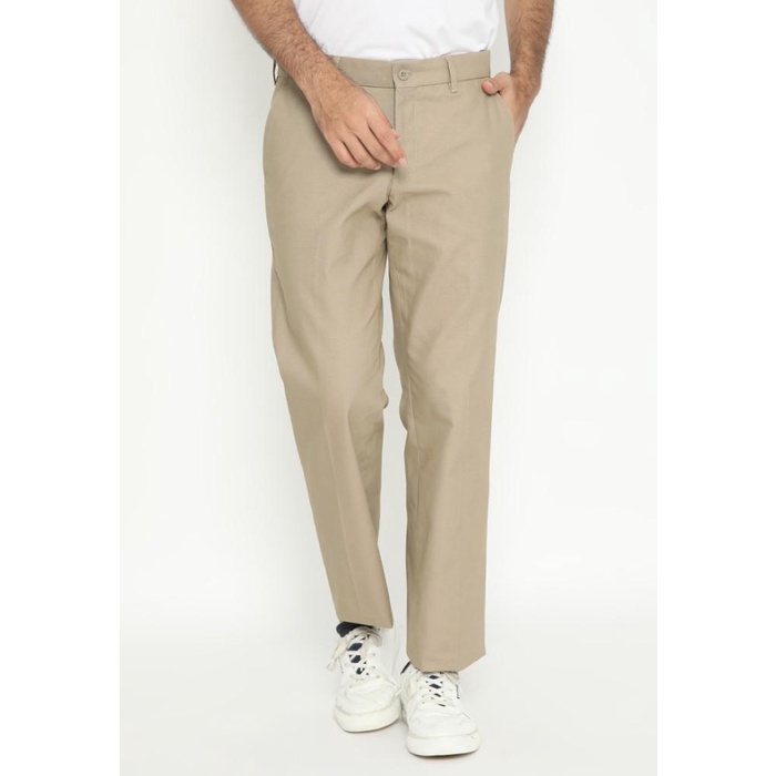 Celana Jack Nicklaus Waverly Celana Panjang Pria Regular Fit Khaki